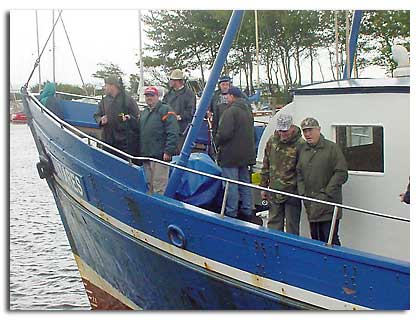 Hochseeangler auf der "Antares" in Orth