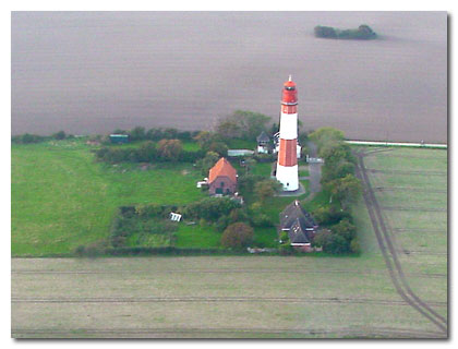 der Leuchtturm von oben