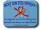 nicht vom Steg springen !