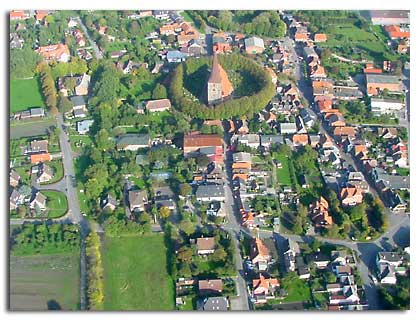 Petersdorf - Hauptstadt von Westfehmarn - von oben