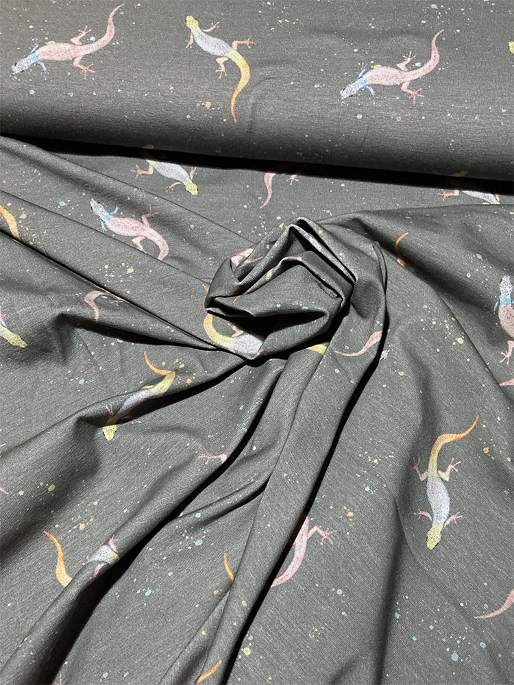 Baumwolljersey Gecko 1