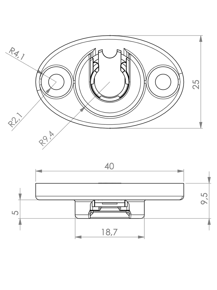 Fidlock SNAP female S rivet V 2