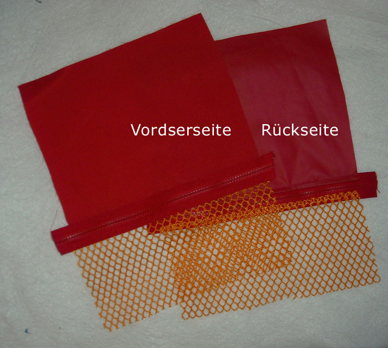 Reißverschluss einnähen