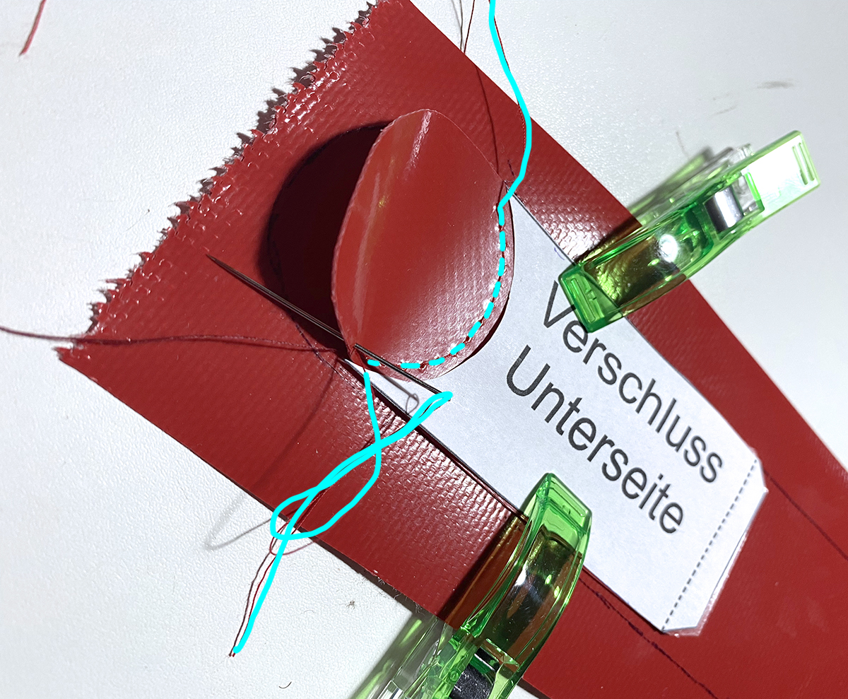 Rundung nähen Rundung nähen
