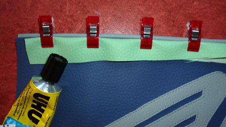 Nahtzugabe nach hinten klappen Nahtzugabe nach hinten klappen