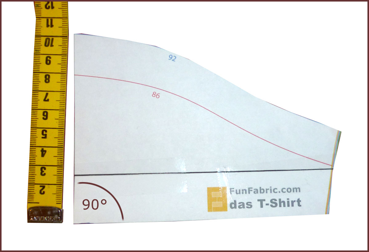 Schnittmuster kürzen