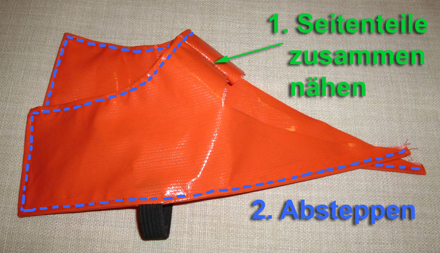 Seitenteil absteppen Seitenteil abbsteppen