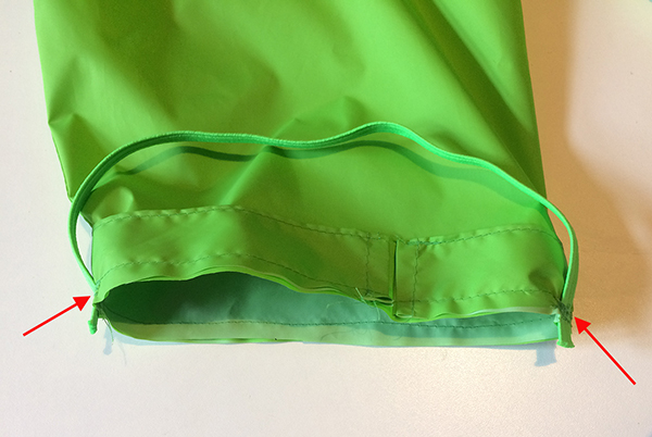 schmales Gummiband annähen