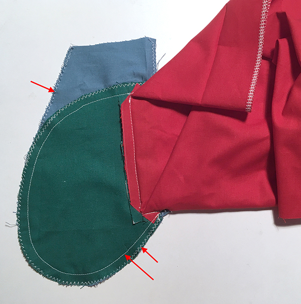 Taschenbeutel zusammen nähen