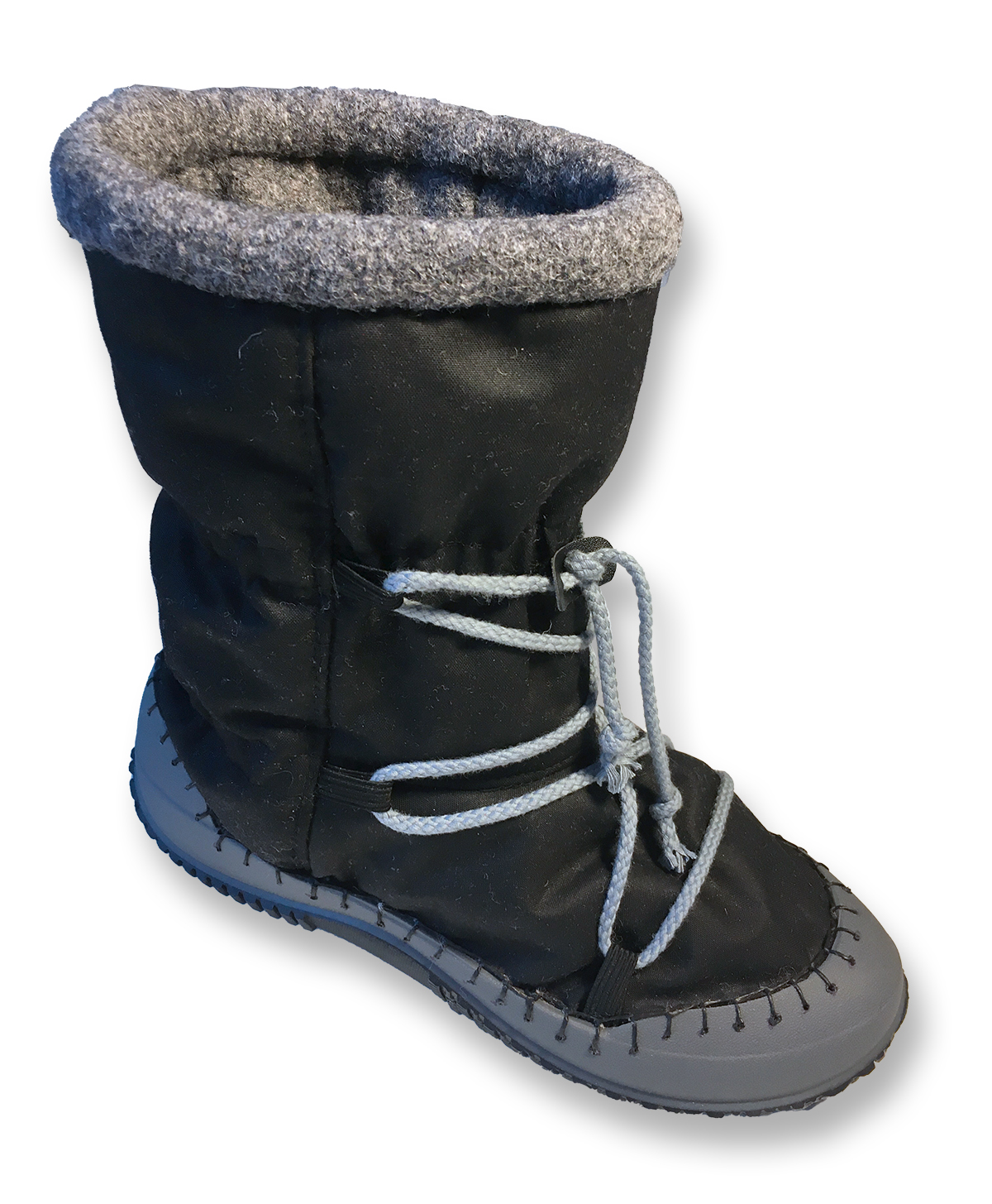 grüner Winterstiefel