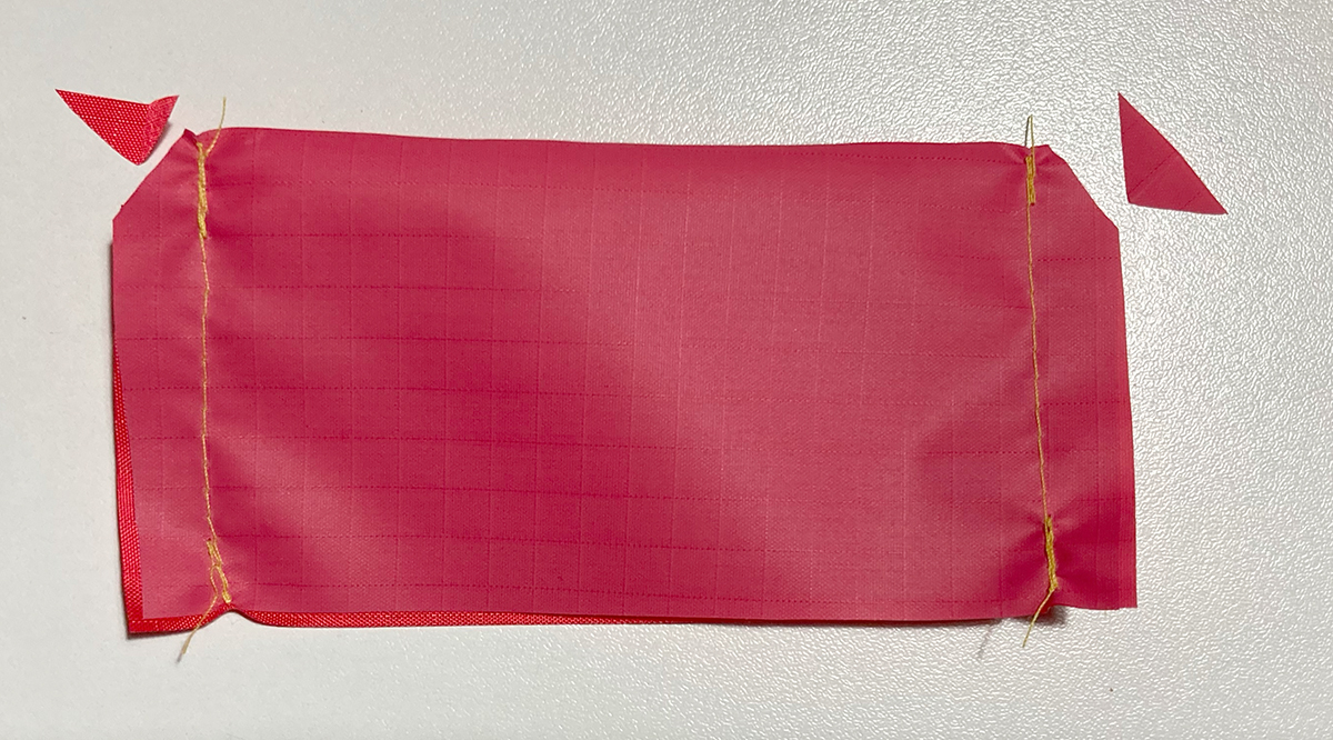 Endstück zusammen nähen