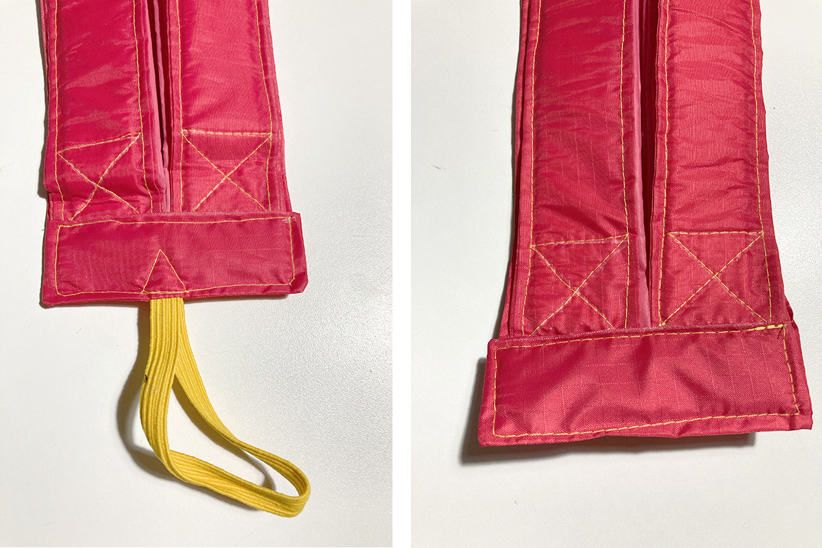 Endstücke absteppen