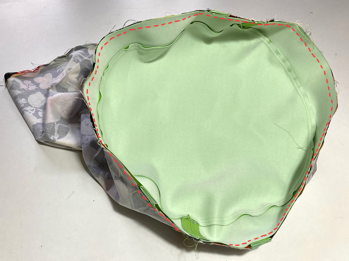 Taschenboden annähen