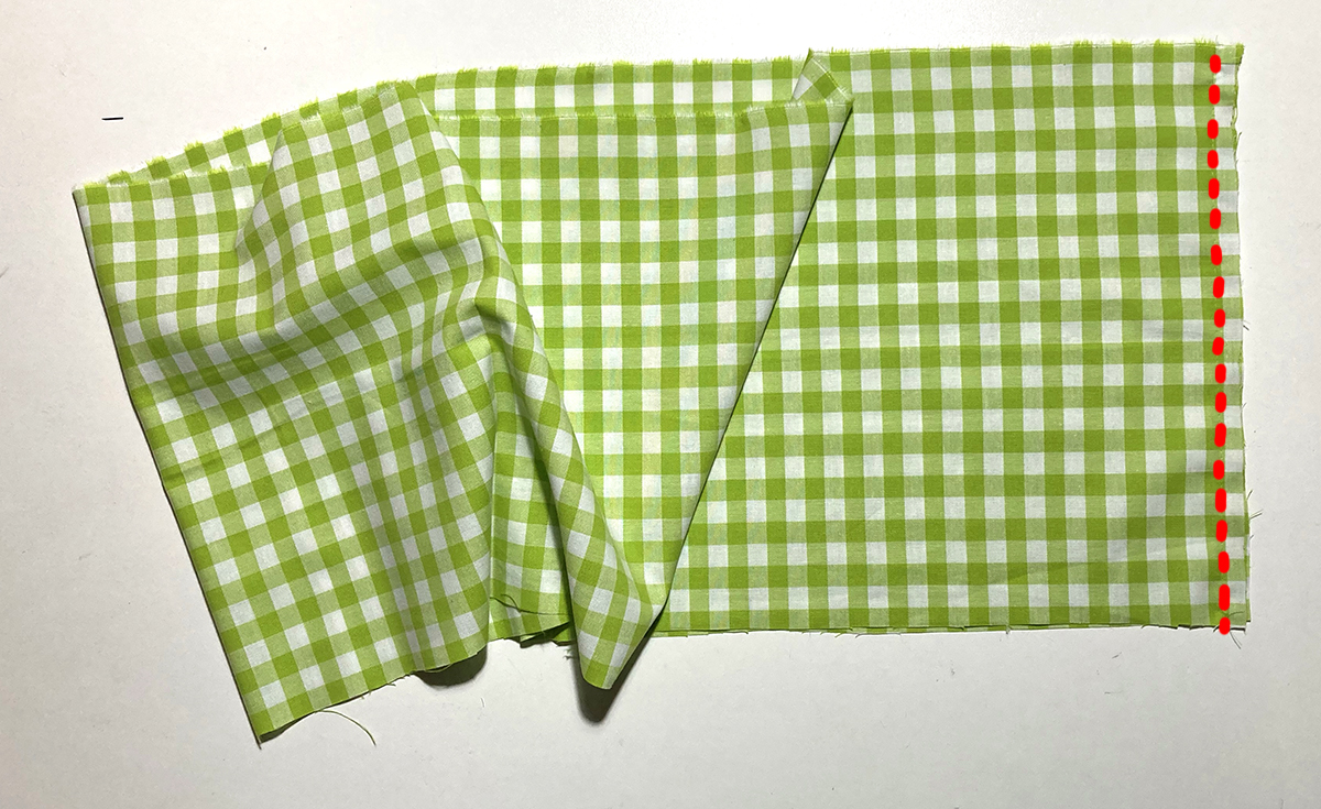 Taschenfutter zusammen nähen