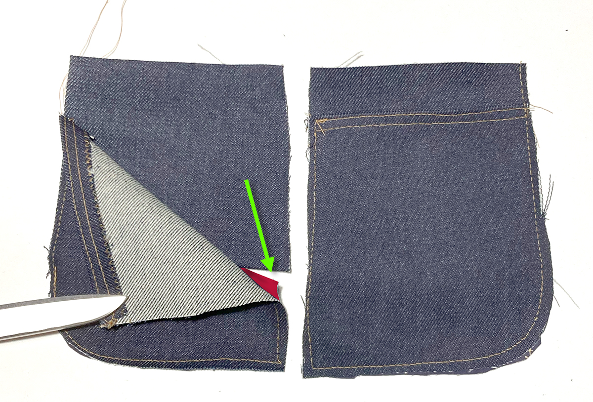 Taschen aufnähen