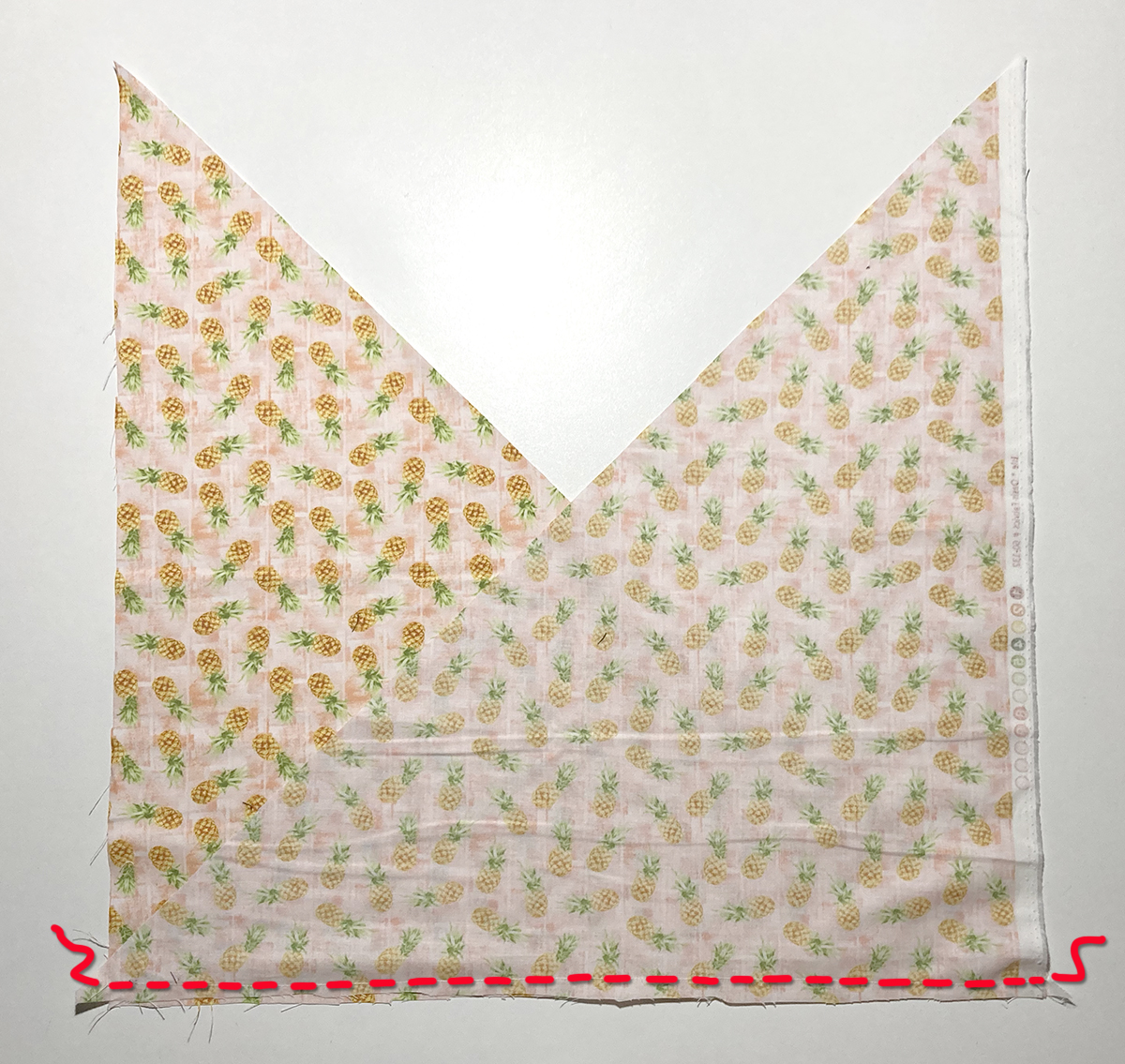 Dreiecke zusammen nähen