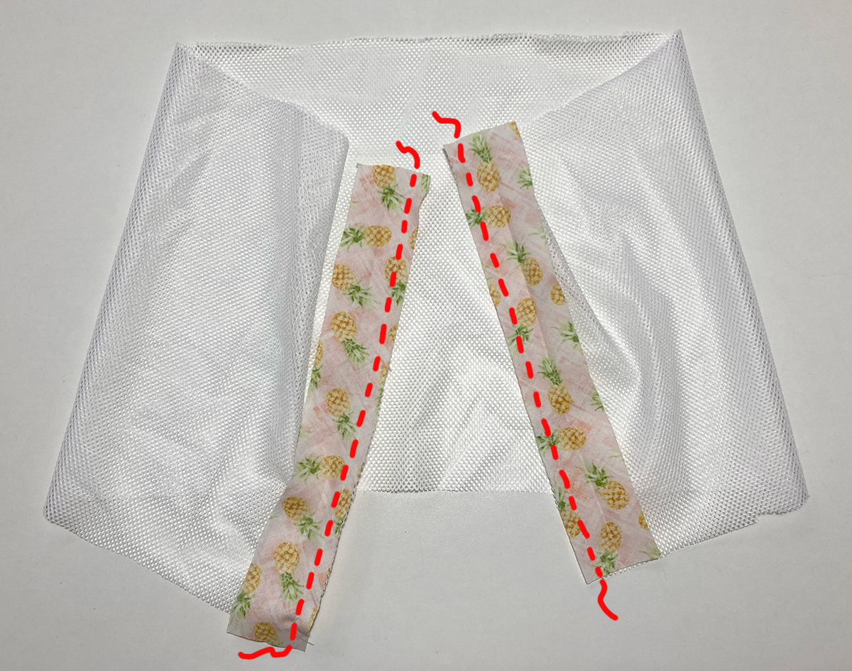 Schrägband annähen