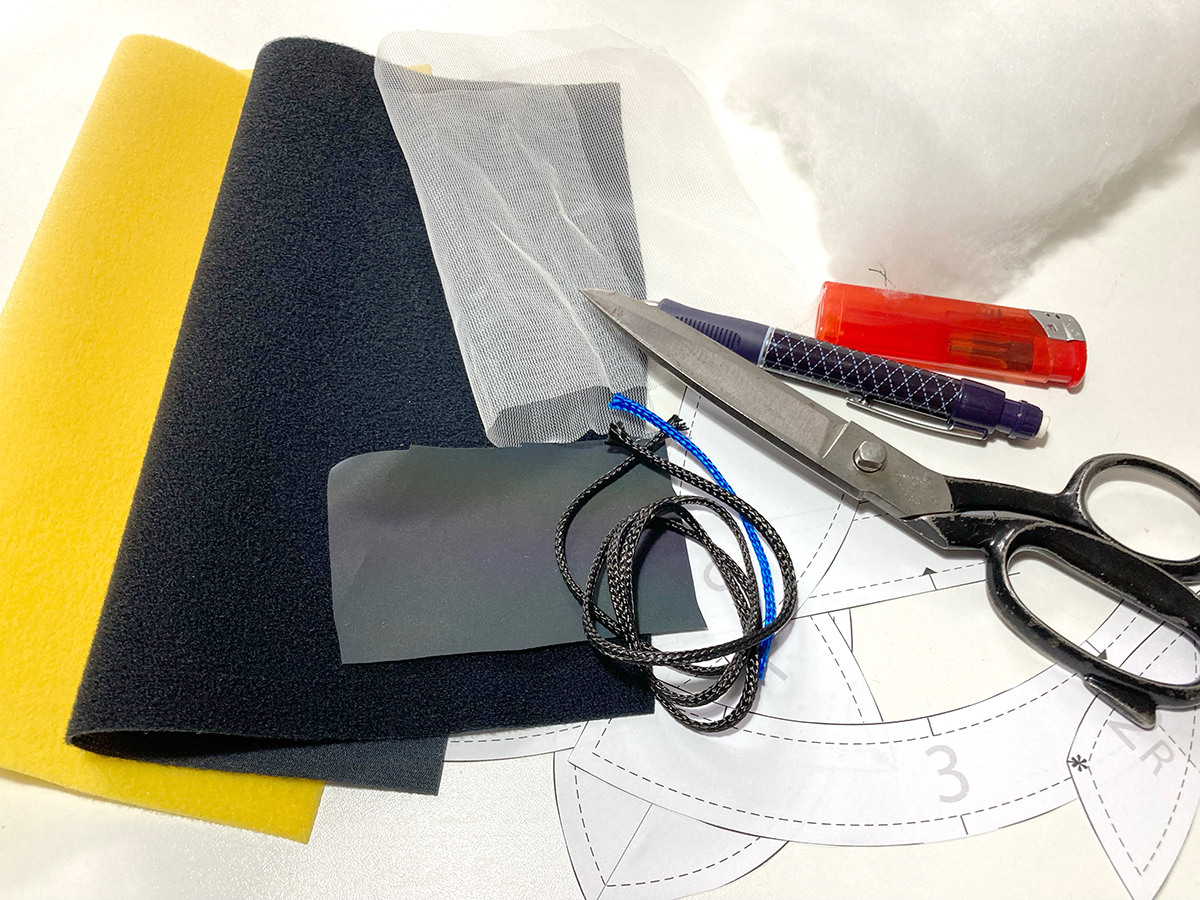 Material für die Klettbiene