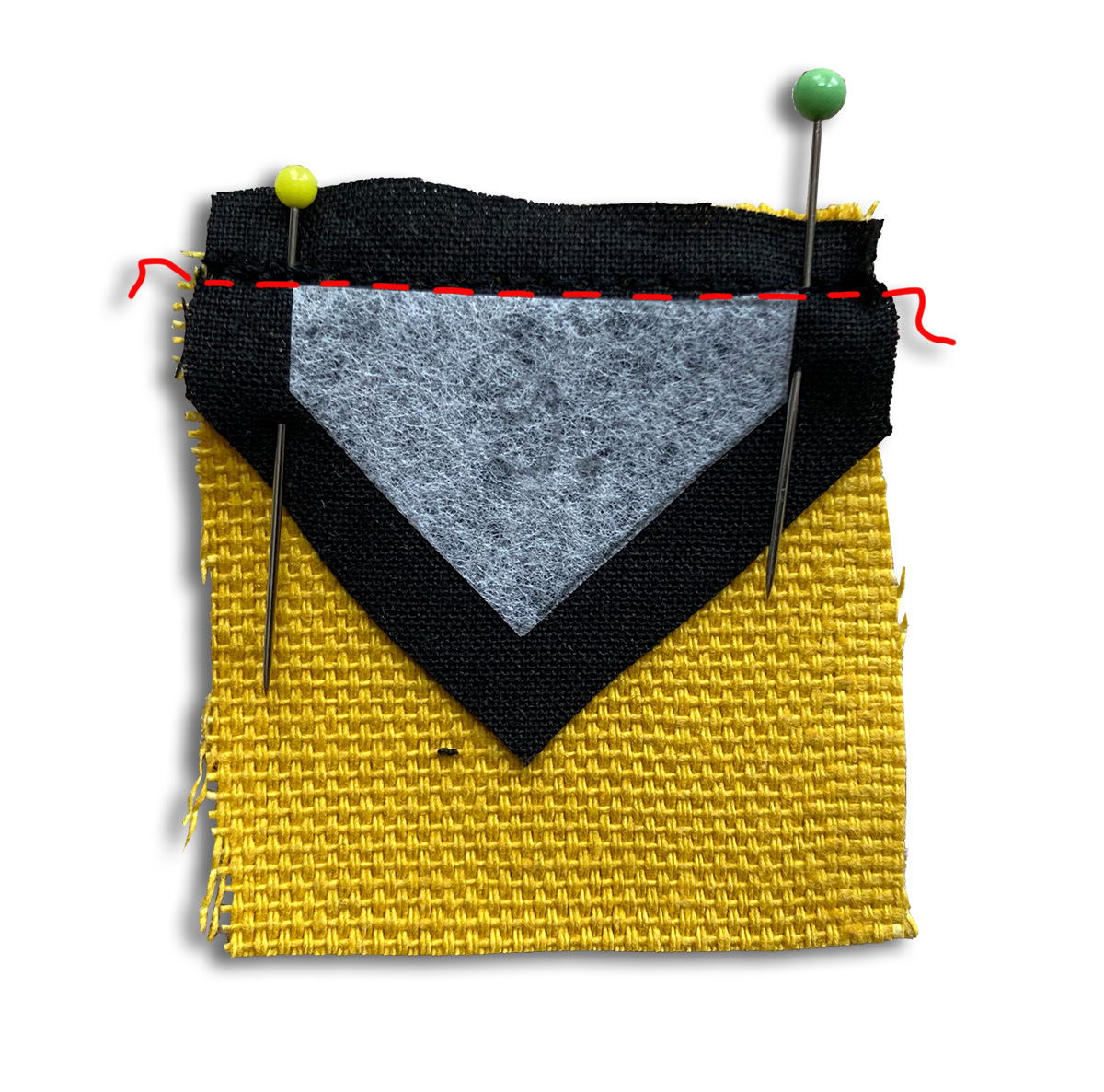 Teile zusammen nähen