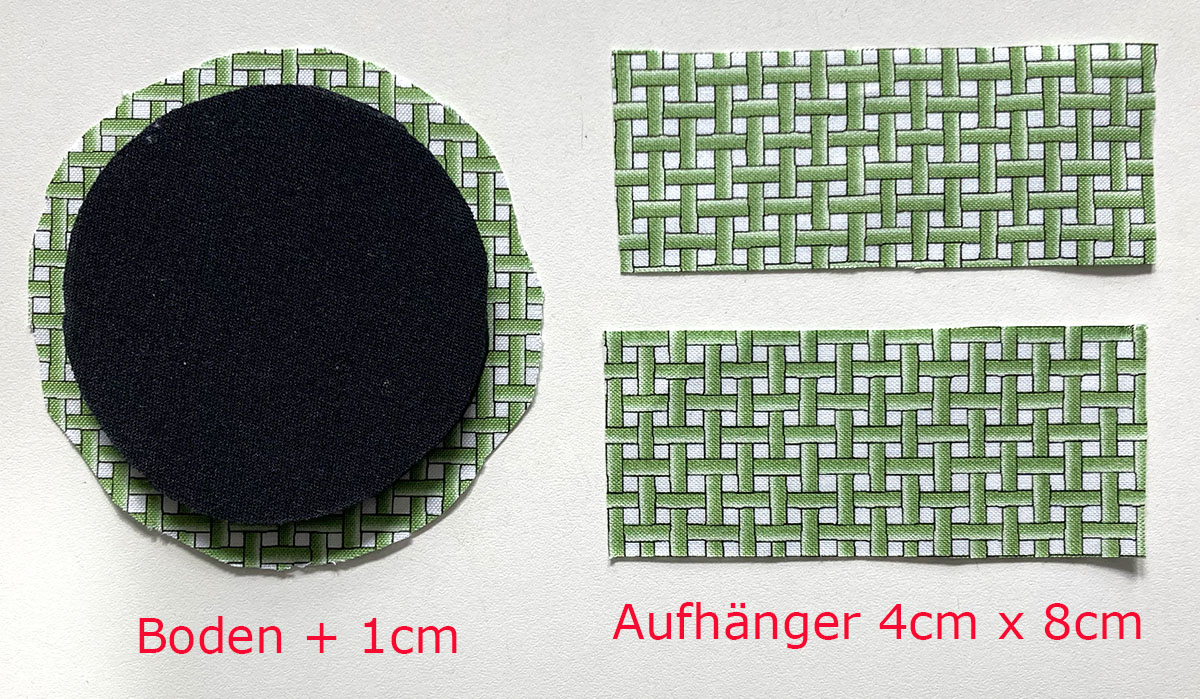 Boden und Aufhnger zuschneiden