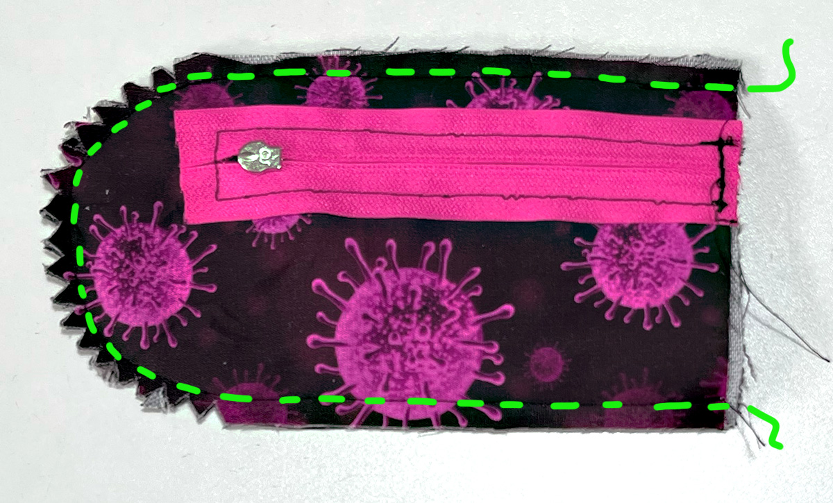 linke Seitentasche nähen