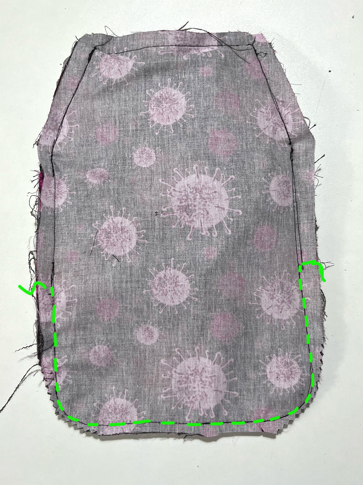 restliche Naht schließen