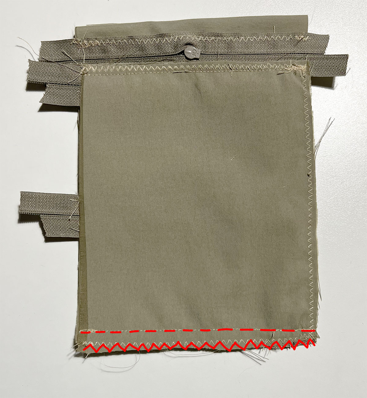 Tasche zusammen nähen