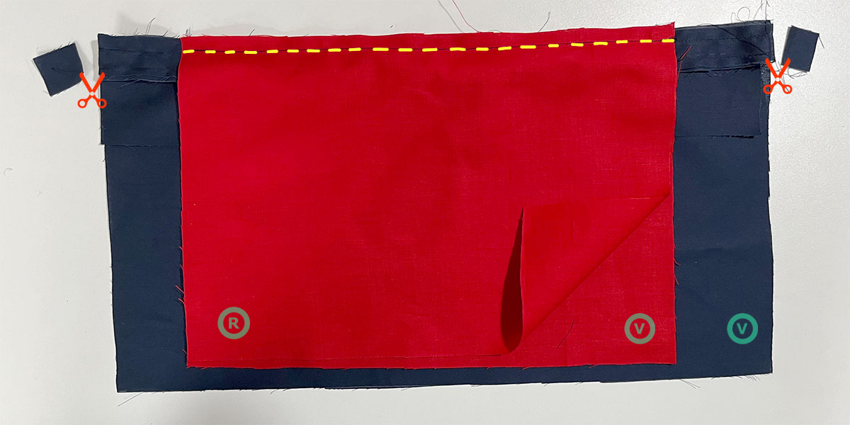 Taschenbeutel annähen