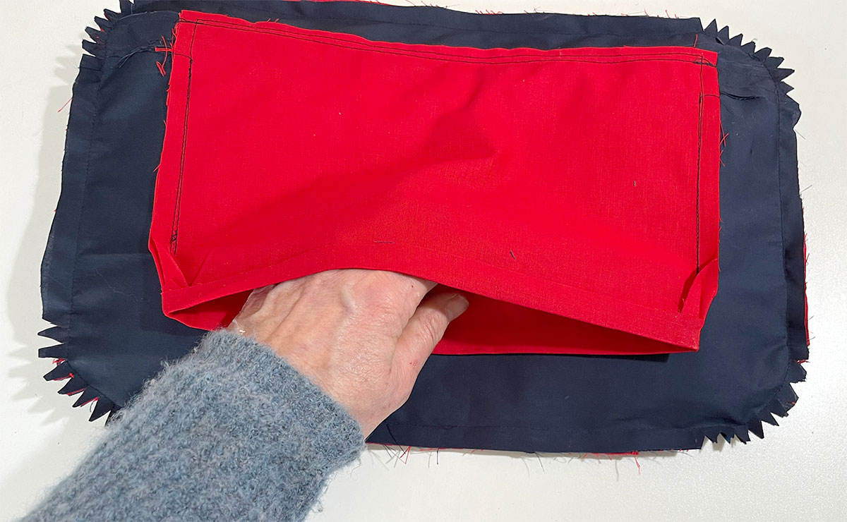 Tasche wenden