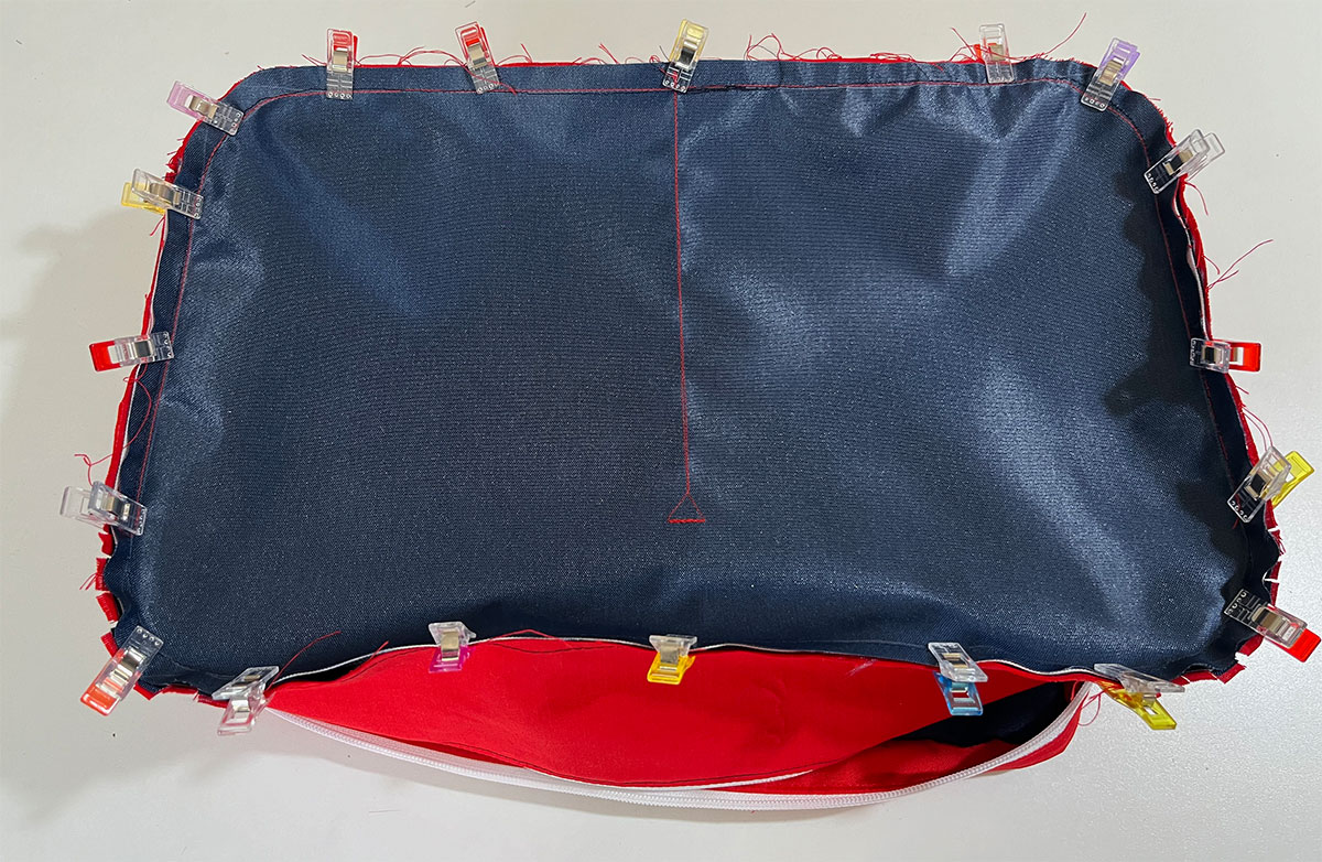 Tasche zusammen nähen