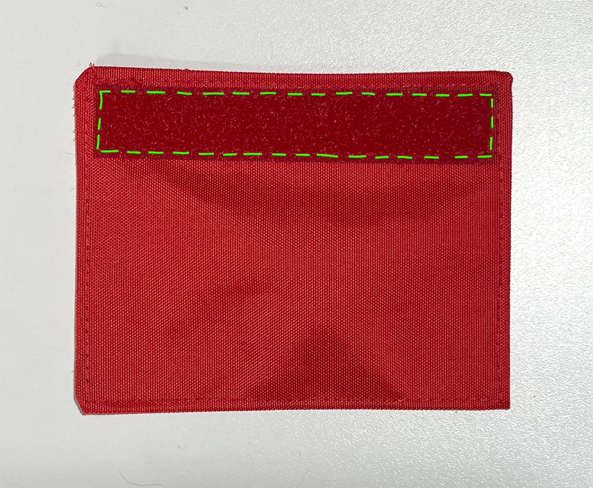 Klettband annähen