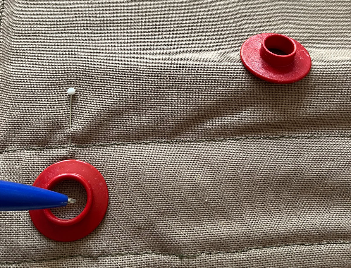 Clipösen aus Kunsstoff