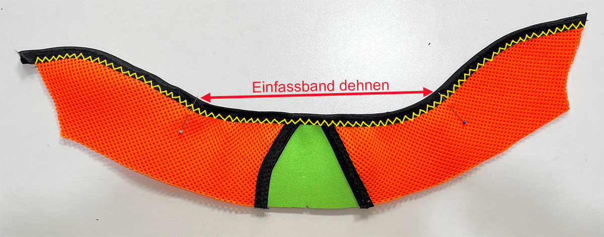 Oberkante einfassen