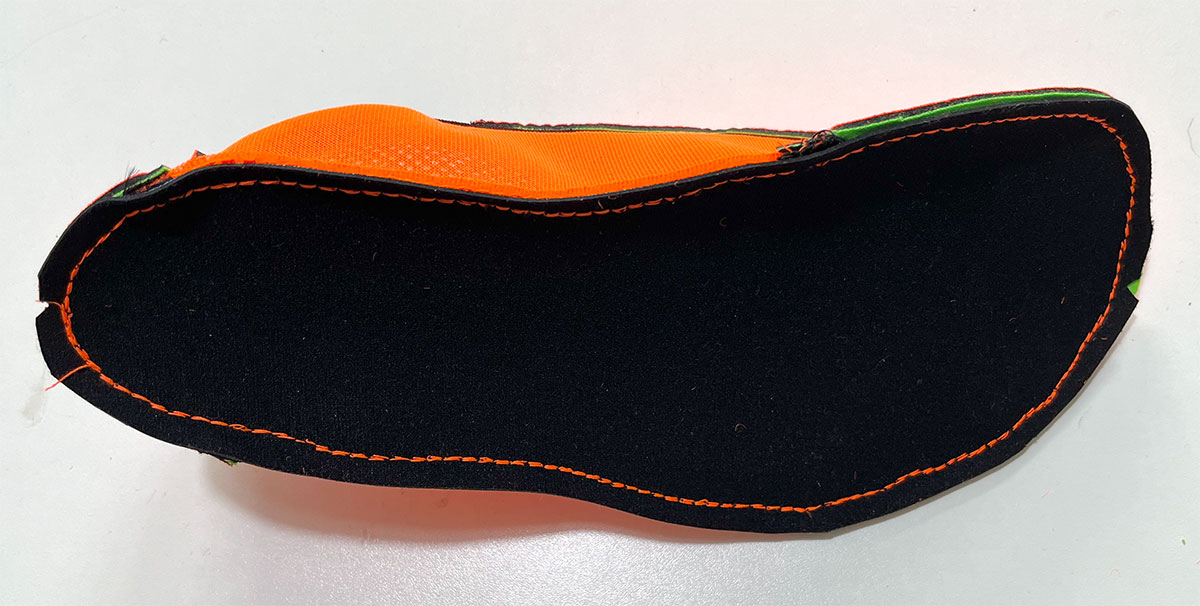 Schuhsohle von unten