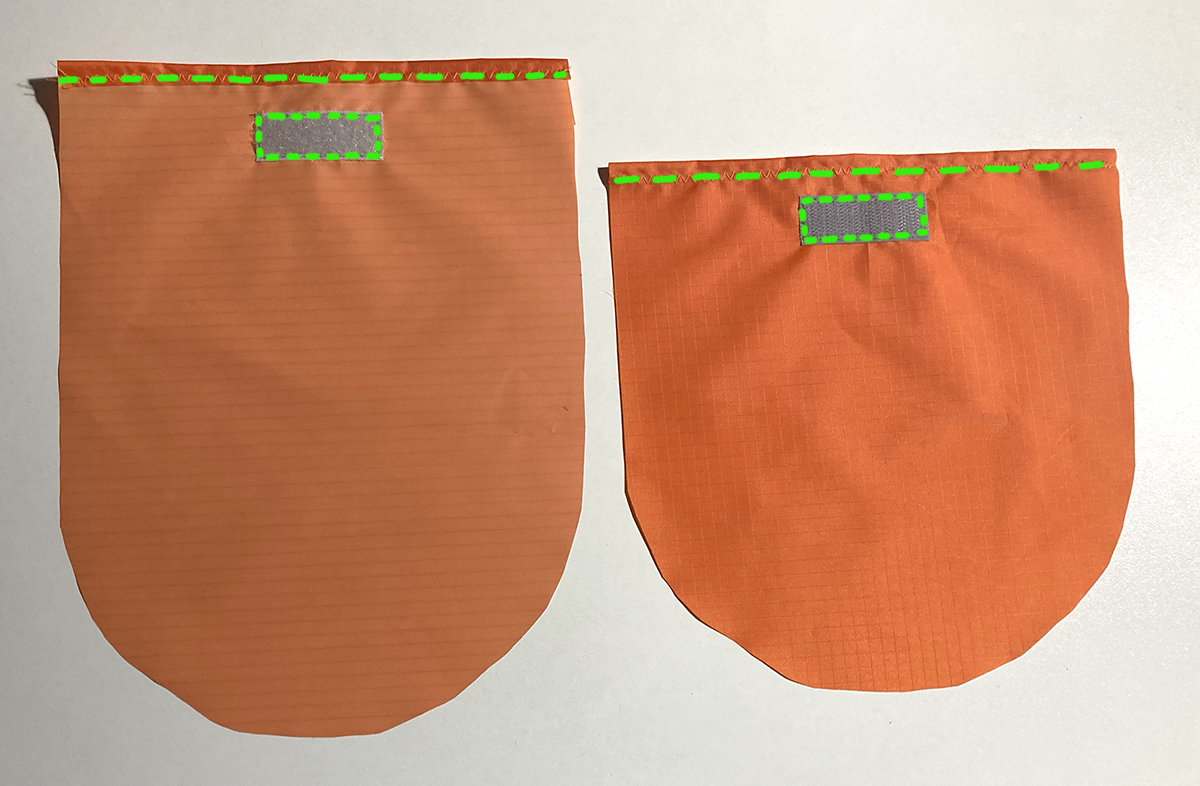 Klettband aufnähen